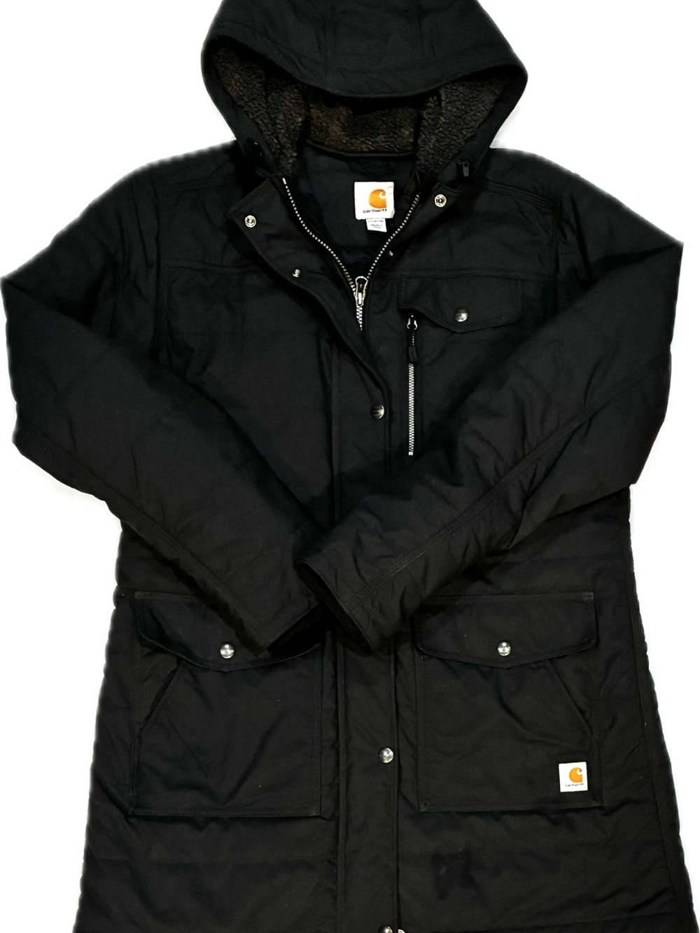 Carhartt Women’s Black Hooded Quilted Parka